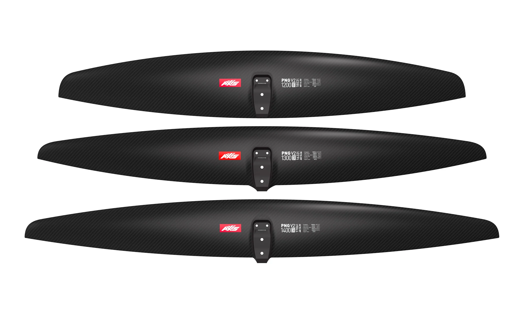 AXIS PNG V2 1200 Ultra High Mod Reinforced Carbon Hydrofoil wing - Image 6