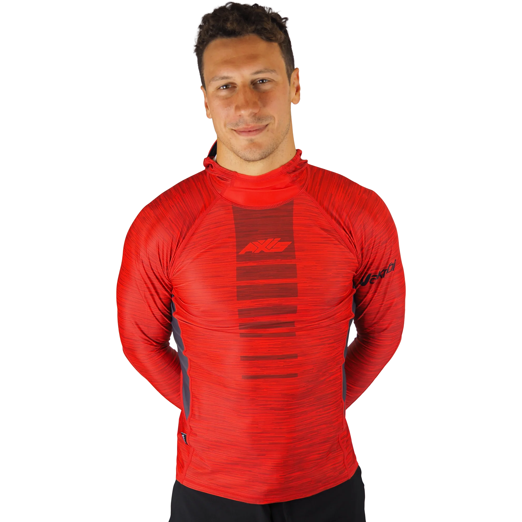 AXIS Hooded UV Rashie - Fire (red)