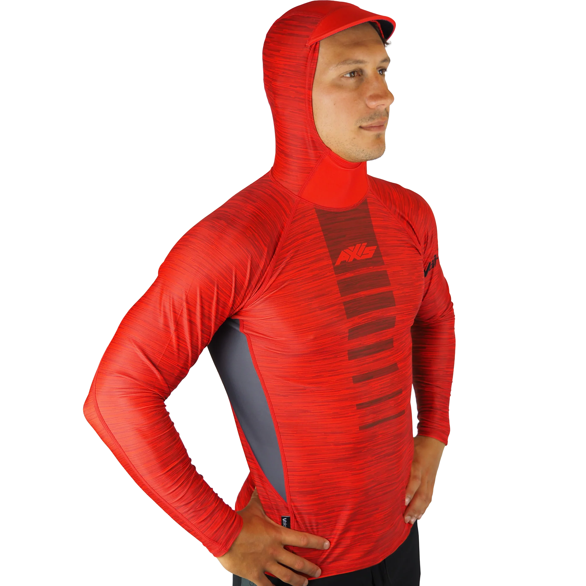 AXIS Hooded UV Rashie - Fire (red) - Image 2