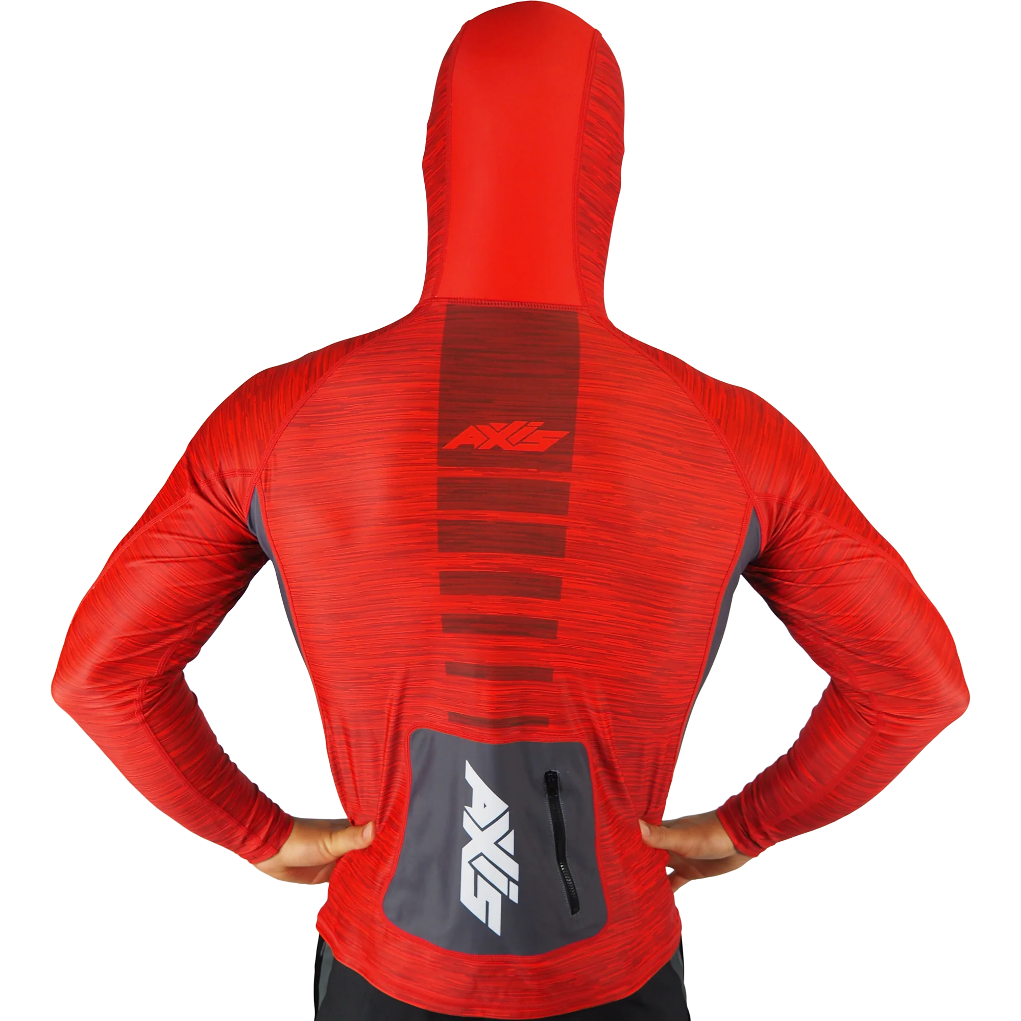 AXIS Hooded UV Rashie - Fire (red) - Image 3