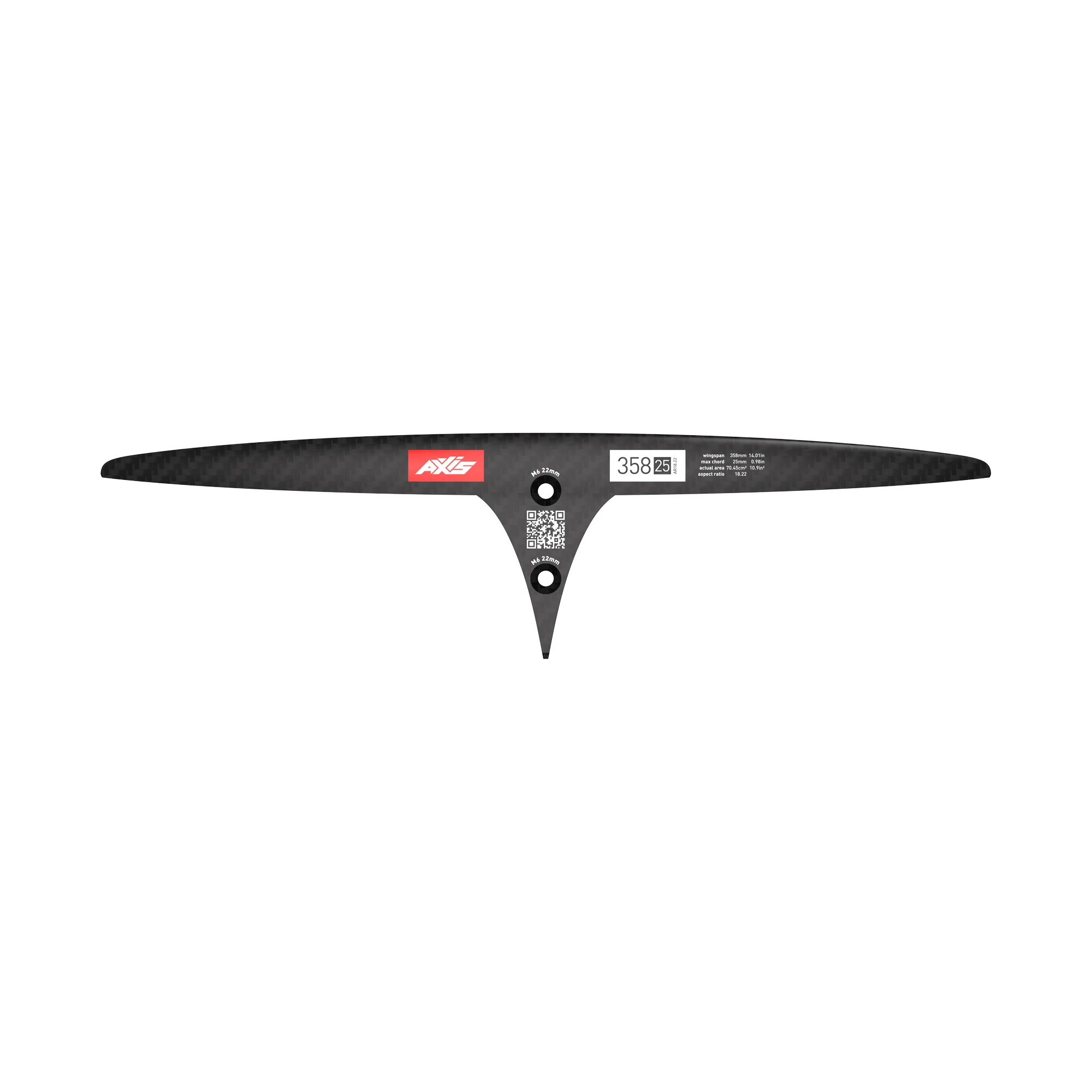 SKINNY - 358/25 Carbon Rear Hydrofoil wing - Image 3